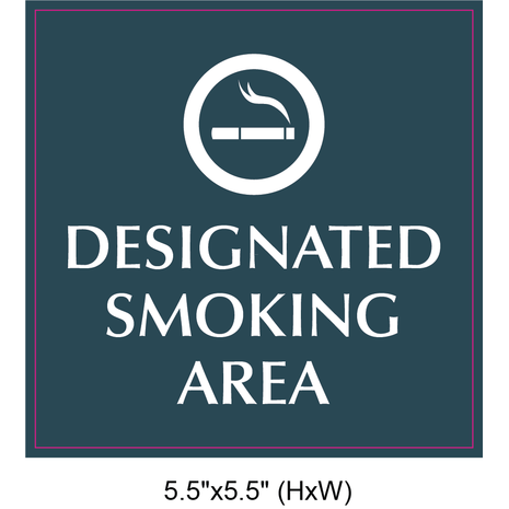 Waterproof Sticker No Smoking Signs Labels- NSS 055