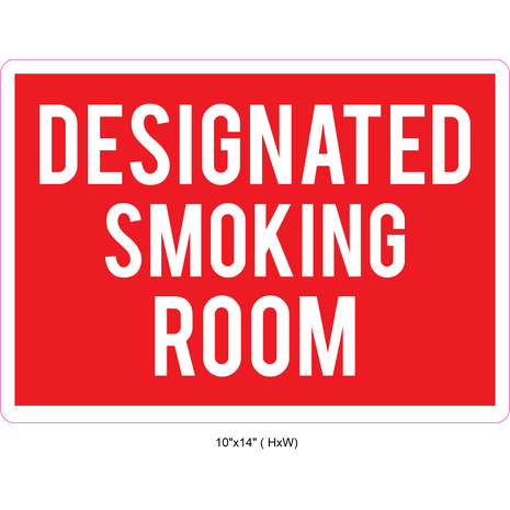 Waterproof Sticker No Smoking Signs Labels- NSS 064