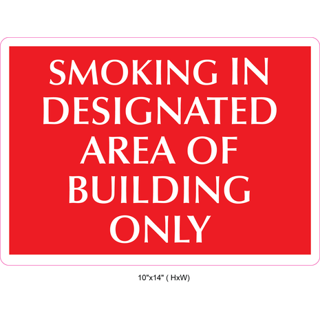 Waterproof Sticker No Smoking Signs Labels- NSS 065