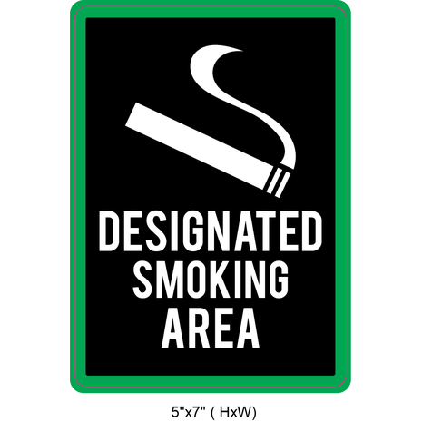 Waterproof Sticker No Smoking Signs Labels- NSS 068
