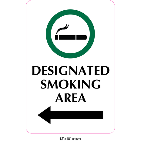 Waterproof Sticker No Smoking Signs Labels- NSS 076