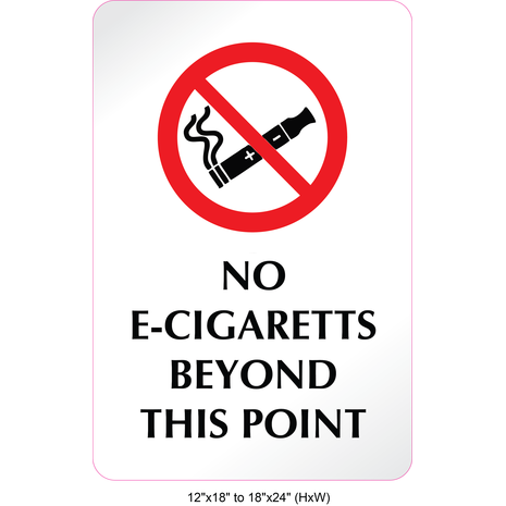Waterproof Sticker No Smoking Signs Labels- NSS 082