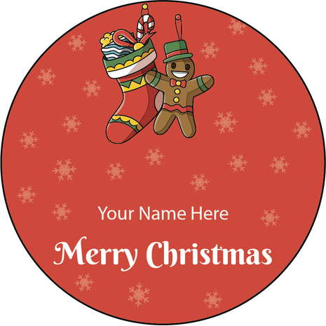 Personalised Christmas Gift Sticker -016- Waterproof Labels x Pack of 24 