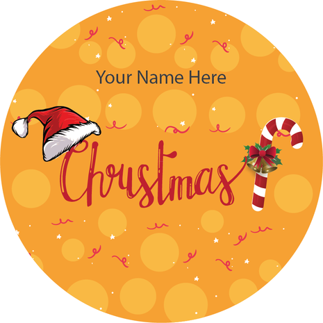 Personalised Christmas Gift Sticker -024- Waterproof Labels x Pack of 24 