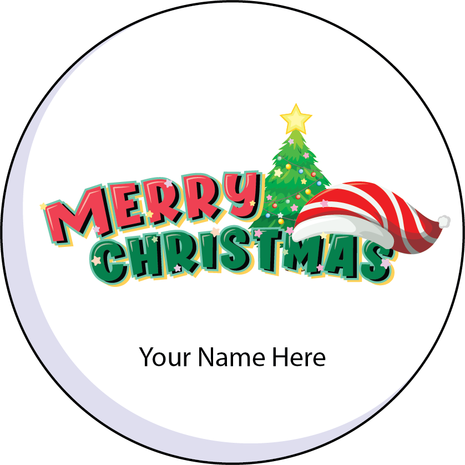 Personalised Christmas Gift Sticker -029- Waterproof Labels x Pack of 24 