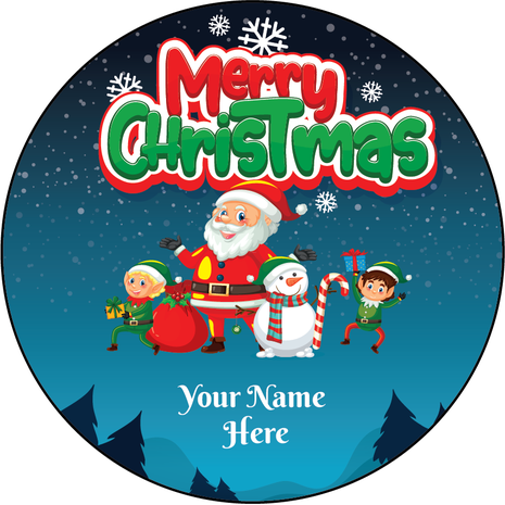 Personalised Christmas Gift Sticker -039- Waterproof Labels x Pack of 24 
