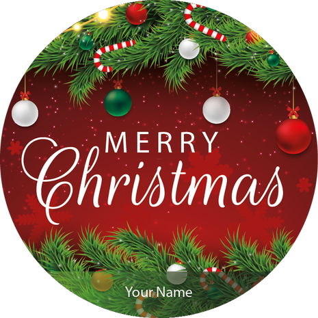 Personalised Christmas Gift Sticker -065- Waterproof Labels x Pack of 24 
