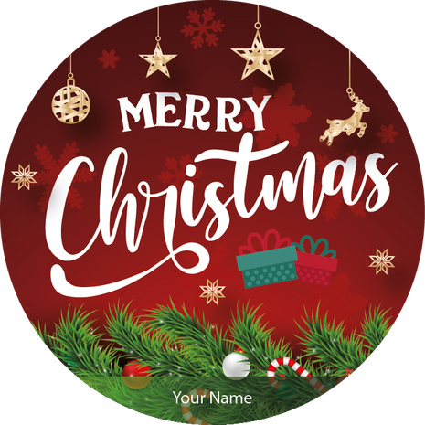 Personalised Christmas Gift Sticker -068- Waterproof Labels x Pack of 24 