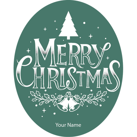 Personalised Christmas Gift Sticker -071- Waterproof Labels x Pack of 24