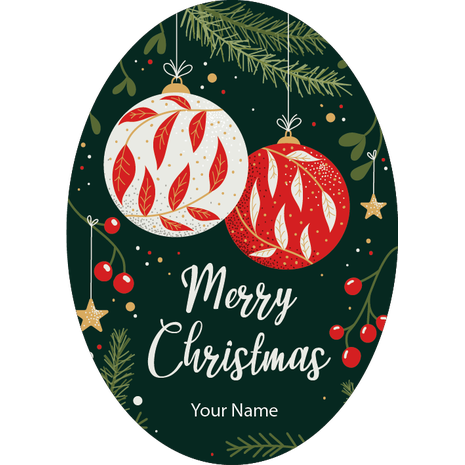 Personalised Christmas Gift Sticker -081- Waterproof Labels x Pack of 24