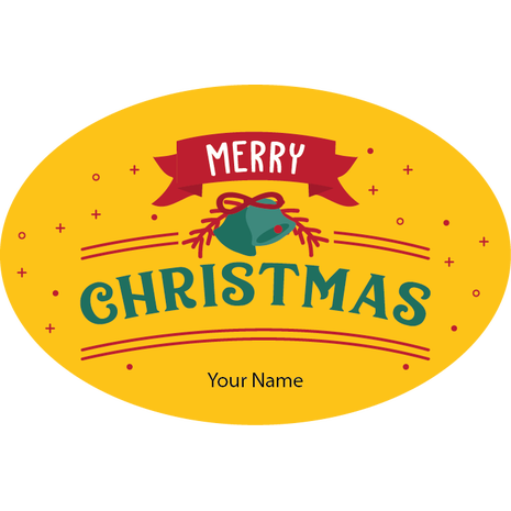 Personalised Christmas Gift Sticker -087- Waterproof Labels x Pack of 24