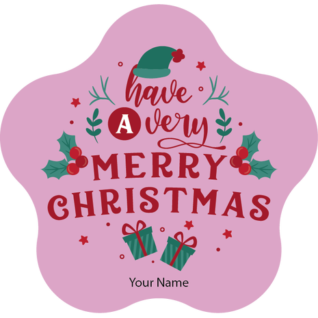 Personalised Christmas Gift Sticker -089- Waterproof Labels x Pack of 24