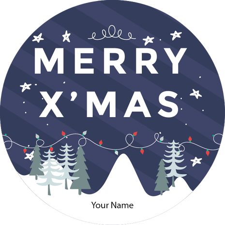 Personalised Christmas Gift Sticker -103- Waterproof Labels x Pack of 24