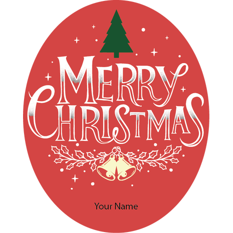 Personalised Christmas Gift Sticker -118- Waterproof Labels x Pack of 24