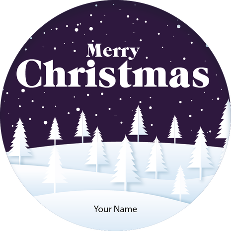 Personalised Christmas Gift Sticker -119- Waterproof Labels x Pack of 24