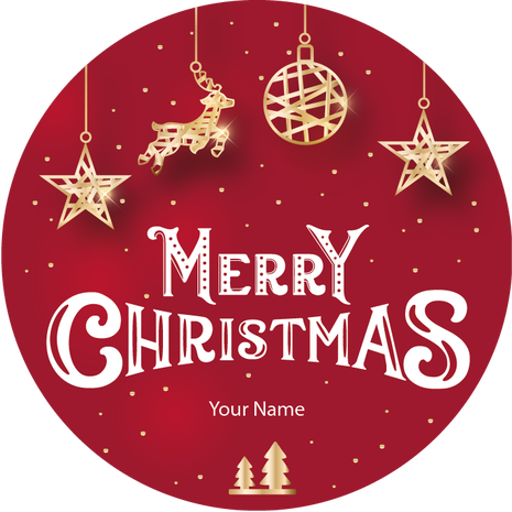 Personalised Christmas Gift Sticker -120- Waterproof Labels x Pack of 24