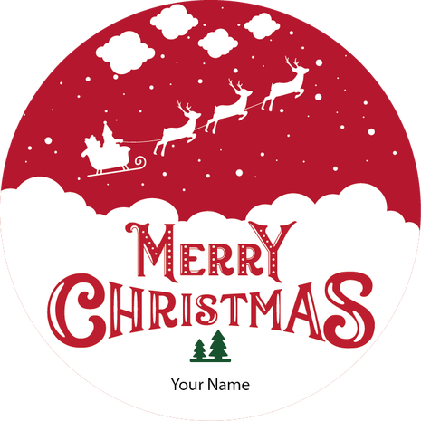 Personalised Christmas Gift Sticker -122- Waterproof Labels x Pack of 24