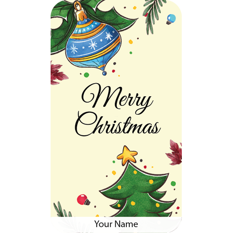 Personalised Christmas Gift Sticker -125- Waterproof Labels x Pack of 24