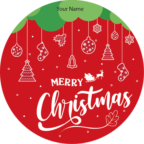 Personalised Christmas Gift Sticker -133- Waterproof Labels x Pack of 24