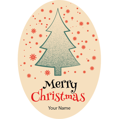 Personalised Christmas Gift Sticker -137- Waterproof Labels x Pack of 24