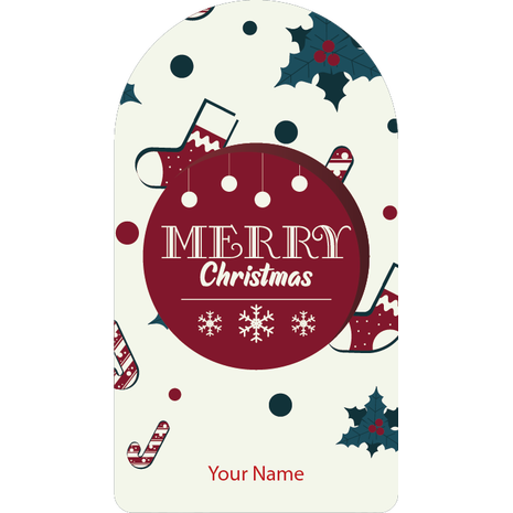 Personalised Christmas Gift Sticker -142- Waterproof Labels x Pack of 24