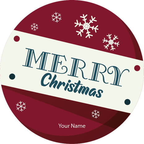 Personalised Christmas Gift Sticker -143- Waterproof Labels x Pack of 24