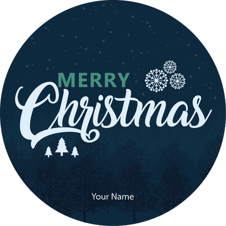 Personalised Christmas Gift Sticker -146- Waterproof Labels x Pack of 24
