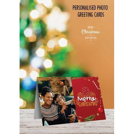 5x7 Folded Personalised Christmas Greeting Cards -002