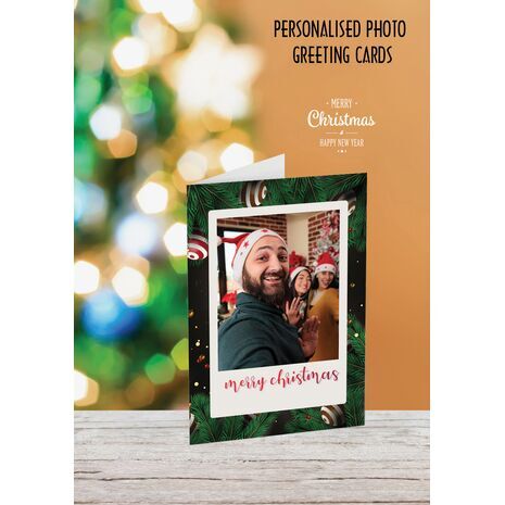 5x7 Folded Personalised Christmas Greeting Cards -004