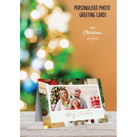 5x7 Folded Personalised Christmas Greeting Cards -005
