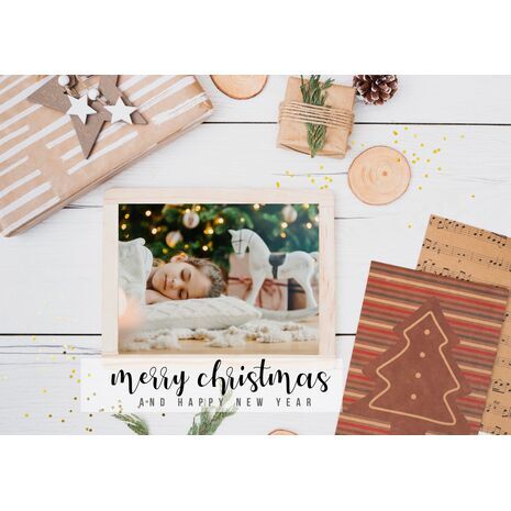 5x7 Folded Personalised Christmas Greeting Cards -011