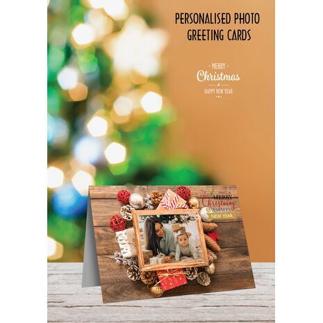 5x7 Folded Personalised Christmas Greeting Cards -030