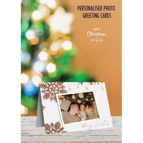 5x7 Folded Personalised Christmas Greeting Cards -032