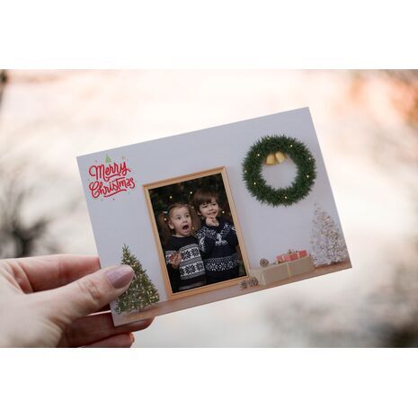 5x7 Flat Personalised Christmas Greeting Cards -012