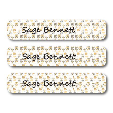 Stripe Tiger-Pack of 30 Large waterproof labels