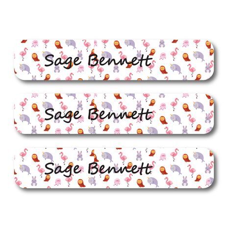 Water Animals-Pack of 30 Large waterproof labels