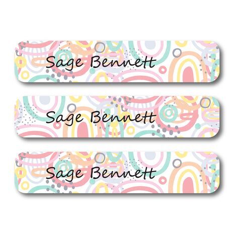 Doddle Circles-Pack of 30 Large waterproof labels