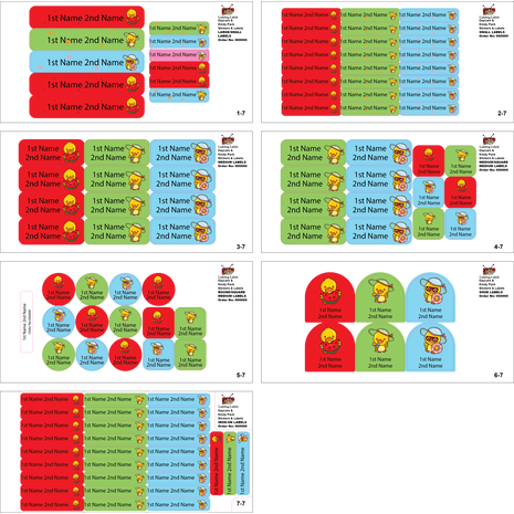 Cute Ducky-Value Pack  of 111 labels