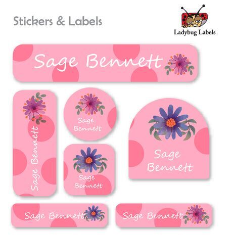 Vector Flower-Value Pack of 111 labels