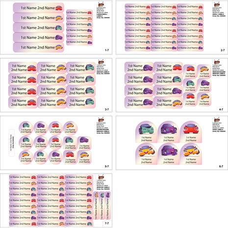 Electric Car-Value Pack of 111 labels