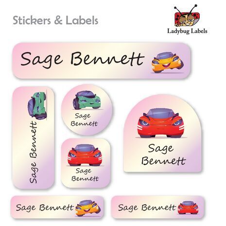 Electric Car-Value Pack of 111 labels