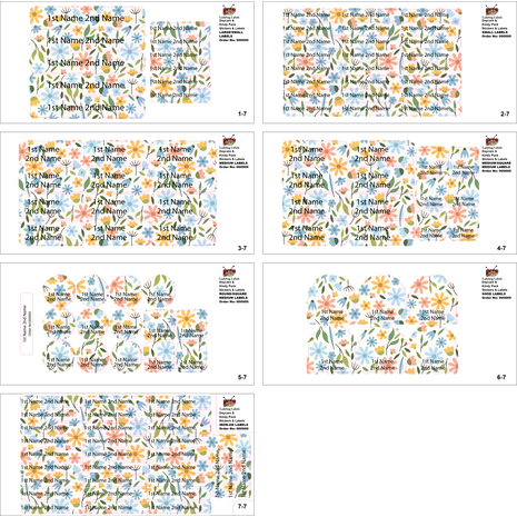 Flower Wallpaper-Value Pack of 111 labels