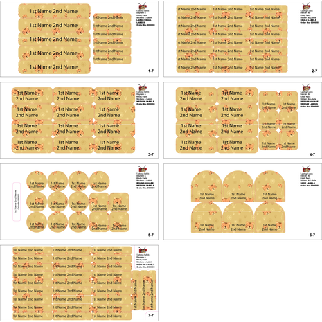 Brown Tiger-Value Pack of 111 labels