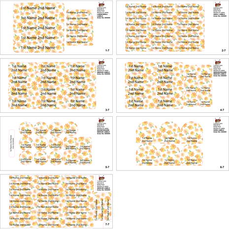 Autumn Flowers-Value Pack  of 111 labels