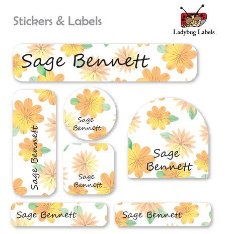 Autumn Flowers-Value Pack  of 111 labels