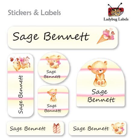 Teddy Bear-Value Pack of 111 labels