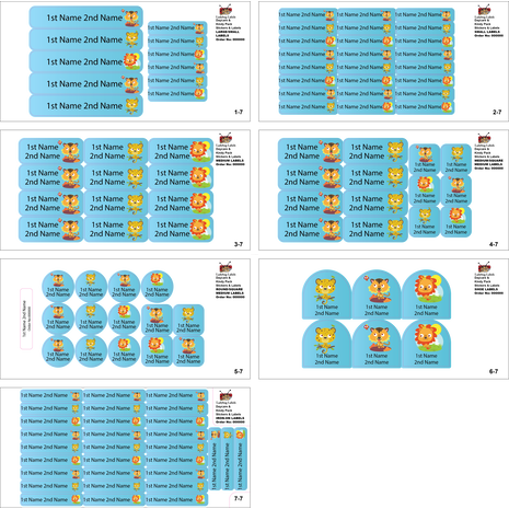 Honey & Bear-Value Pack of 111 labels