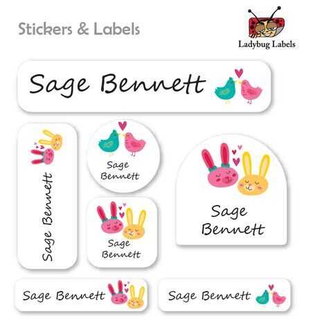 Love Birds-Value Pack of 111 labels