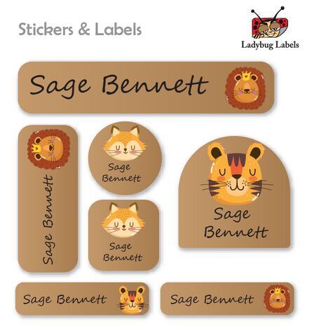 King Lion-Value Pack of 111 labels