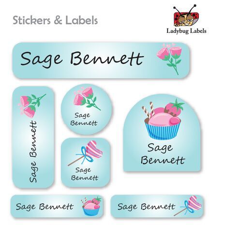 Sundae Flower-Value Pack of 111 labels